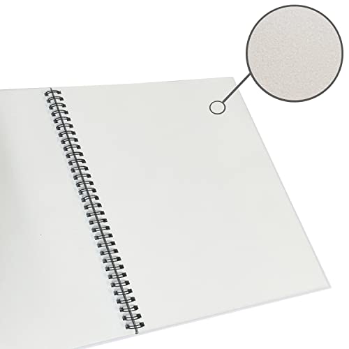 GIFTEXPRESS Pack of 12 Letter Size Sketch Book Bound Spiral Premium Sketch Pads Set, Pencil Sketch Book 30 Sheets Each, 8.5″ X 11″ Side Wire Bound, White Blank Paper Sheets for Pencil, Ink, Pastel | The Storepaperoomates Retail Market - Fast Affordable Shopping