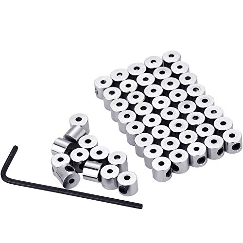 Leinuosen 60 Pieces Pin Keepers Locking Clasp Pin Backs Replacement with Wrench (Silver Color, 6 x 5 mm) | The Storepaperoomates Retail Market - Fast Affordable Shopping