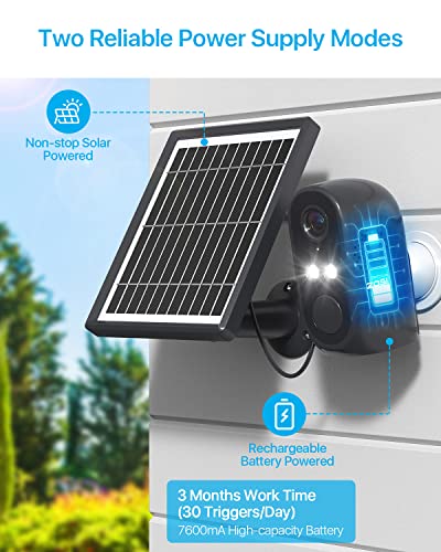 ZOSI 1080P 8CH 4 X Security Camera System with C1 Rechargeable Battery Powered Camera with Solar Panel, 2-Way Audio, Human Detection Alerts, Smart Light & Sound Alarm | The Storepaperoomates Retail Market - Fast Affordable Shopping