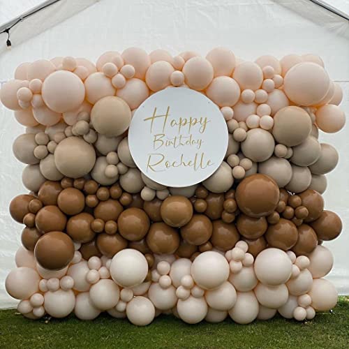 Brown Balloons Garland Arch Kit Double-Stuffed Nude Balloons Tan Coffee Brown Blush Neutral Balloons Jungle Theme Woodland Teddy Bear Baby Shower Birthday Party Decorations | The Storepaperoomates Retail Market - Fast Affordable Shopping