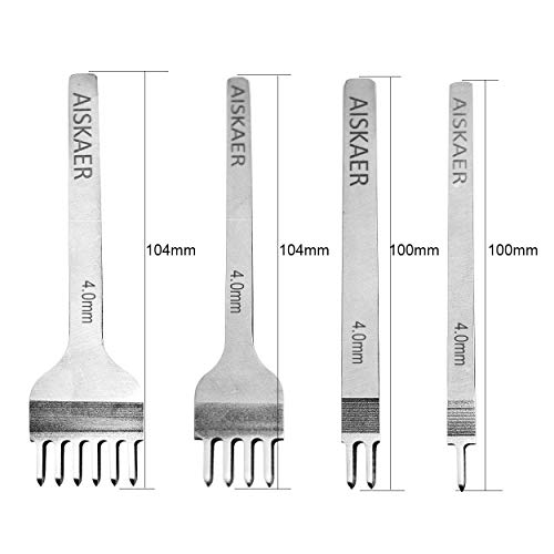 Aiskaer White Steel 4mm 1/2/4/6 Prong DIY Diamond Lacing Stitching Chisel Set Leather Craft Kits | The Storepaperoomates Retail Market - Fast Affordable Shopping