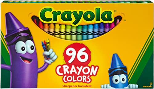 Classic Color Crayons in Flip-Top Pack with Sharpener, 96 Colors | The Storepaperoomates Retail Market - Fast Affordable Shopping