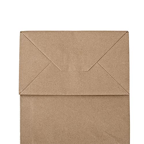 bagmad 100 Pack 8×4.75×10 inch Plain Medium Paper Bags with Handles Bulk, Brown Kraft Bags, Craft Gift Bags, Grocery Shopping Retail Bags, Birthday Party Favors Wedding Bags Sacks | The Storepaperoomates Retail Market - Fast Affordable Shopping