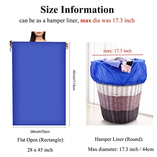 OTraki Heavy Duty Large Laundry Bags 2 Pack 28 x 45 inch XL Drawstring Travel Organizer Bag Fit Hamper Basket Camp Home College Dorm Tear Resistant Dirty Cloth Big Storage, Three Loads of Clothes Blue | The Storepaperoomates Retail Market - Fast Affordable Shopping