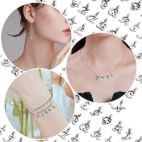 SANNIX 156Pcs/6 Sets ABC Letter Charms Mini A-Z Alphabet Bracelet Necklace Pendants with 200Pcs Open Jump Rings for DIY Jewelry Making | The Storepaperoomates Retail Market - Fast Affordable Shopping