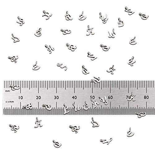 SANNIX 156Pcs/6 Sets ABC Letter Charms Mini A-Z Alphabet Bracelet Necklace Pendants with 200Pcs Open Jump Rings for DIY Jewelry Making | The Storepaperoomates Retail Market - Fast Affordable Shopping