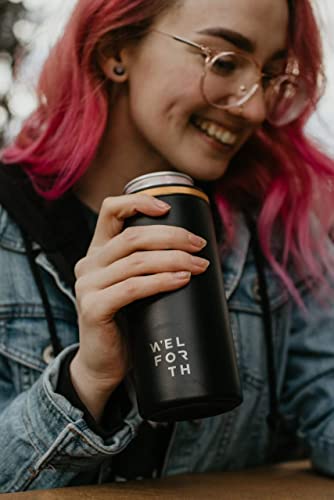 Welforth Slim Can Cooler for Slim Beer & Hard Seltzer Double-walled Stainless Steel 12oz Sleeve Skinny Can Coozies Drink Holder(GLITTER BLACK) | The Storepaperoomates Retail Market - Fast Affordable Shopping