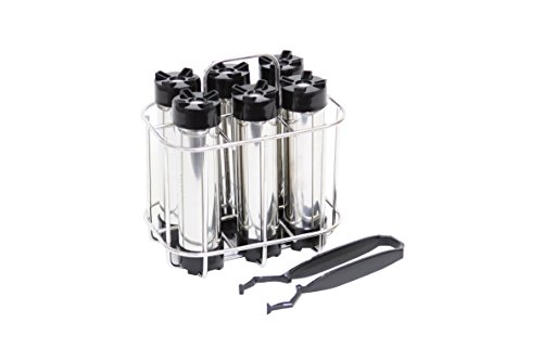 Beer Tubes Chill Stick Storage Rack with 6 Chill Sticks, Steel, Silver, (6CSR) | The Storepaperoomates Retail Market - Fast Affordable Shopping