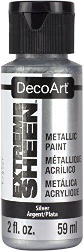 DecoArt 2 Ounce, Silver Extreme Sheen Paint, 2 Fl Oz (Pack of 1) | The Storepaperoomates Retail Market - Fast Affordable Shopping