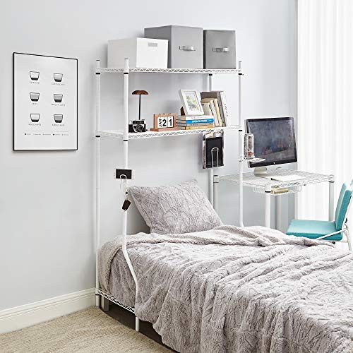 DormCo Suprima® Over The Bed Shelf Supreme – Adjustable Shelving – White | The Storepaperoomates Retail Market - Fast Affordable Shopping