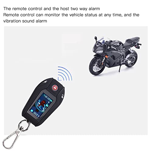 DC12V Motorcycle Anti Theft Alarm Security System Remote Control Engine Start Bike Anti Hijacking Cutting Off Remote Engine Start Arming Disarming(Black Case Without Tire Pressure Monitor Sensor) | The Storepaperoomates Retail Market - Fast Affordable Shopping
