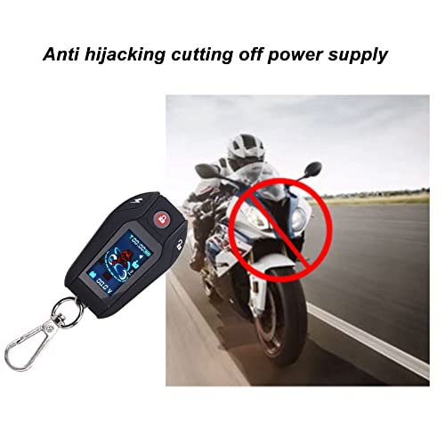 DC12V Motorcycle Anti Theft Alarm Security System Remote Control Engine Start Bike Anti Hijacking Cutting Off Remote Engine Start Arming Disarming(Black Case Without Tire Pressure Monitor Sensor) | The Storepaperoomates Retail Market - Fast Affordable Shopping