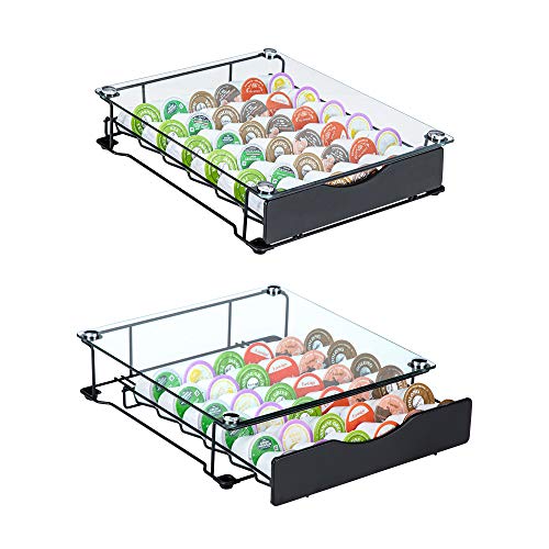 Flagship K cup Drawer Storage for Keurig Coffee Pod Holder Drawer Glass for 36 Keurig Pod Counter Kitchen | The Storepaperoomates Retail Market - Fast Affordable Shopping