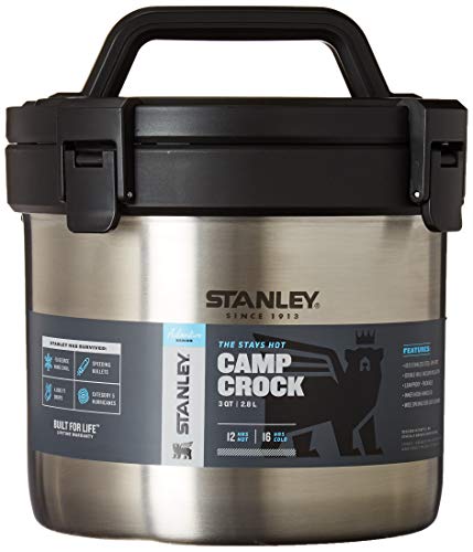 Stanley Adventure Stay Hot 3qt Camp Crock Pot – Vacuum Insulated Stainless Steel Food Container – Keeps Food Hot for 12 Hrs & Cold for 16 Hrs | The Storepaperoomates Retail Market - Fast Affordable Shopping