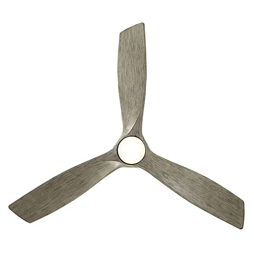 Zephyr Smart Indoor and Outdoor 3-Blade Ceiling Fan 62in Graphite Weathered Wood with 3000K LED Light Kit and Remote Control works with Alexa, Google Assistant, Samsung Things, and iOS or Android App | The Storepaperoomates Retail Market - Fast Affordable Shopping