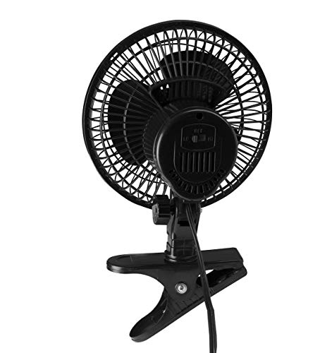 Comfort Zone 6 INCH – 2 Speed – Adjustable Tilt, Whisper Quiet Operation Clip-On-Fan with 5.5 Foot Cord and Steel Safety Grill, Black | The Storepaperoomates Retail Market - Fast Affordable Shopping