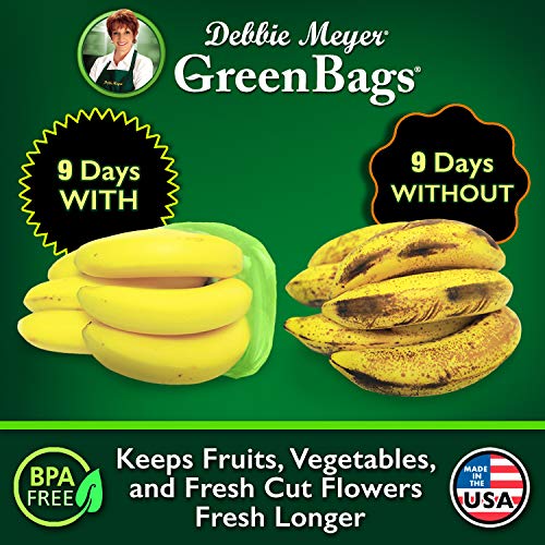 Debbie Meyer GreenBags 40-Pack (16M, 16L, 8XL) – Keeps Fruits, Vegetables, and Cut Flowers, Fresh Longer, Reusable, BPA Free, Made in USA | The Storepaperoomates Retail Market - Fast Affordable Shopping