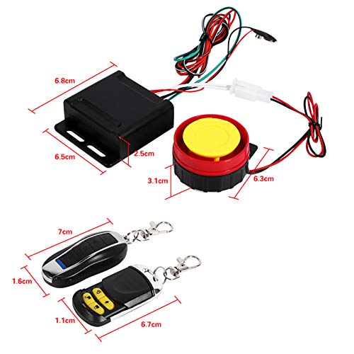 GOTOTOP Motorcycle Alarm System Anti Theft 12V Motorcycle Security Alarm, Universal Anti-Theft Security Alarm with Remote Control Motorcycle Bike Security Kit Alarm Security System | The Storepaperoomates Retail Market - Fast Affordable Shopping