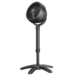 Vornado 683 Medium Pedestal Whole Room Air Circulator Fan, 3 Speed Control, Adjustable Standing Height, 32 to 38 Inches, Black