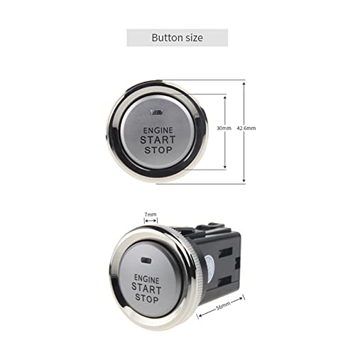 PKE Car Alarm Passive Keyless Entry Remote Start Stop & Push Start Button 12v Shock Sensor Warning Smart Key Alarm (Color : EC009-K-L) | The Storepaperoomates Retail Market - Fast Affordable Shopping