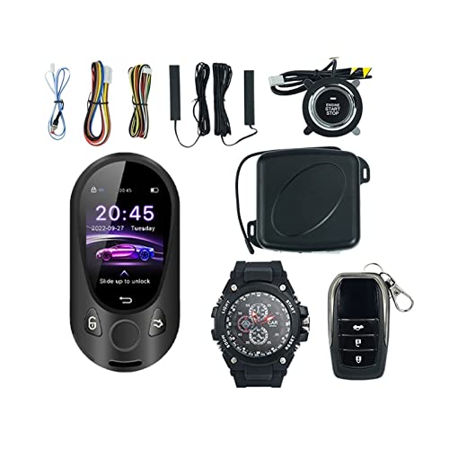 AERFEN PKE Auto Start Stop System with TK988 LCD Key Smart Watch Control Keyless Entry Engine Car Alarm Anti-Theft (Color : Type 1) | The Storepaperoomates Retail Market - Fast Affordable Shopping