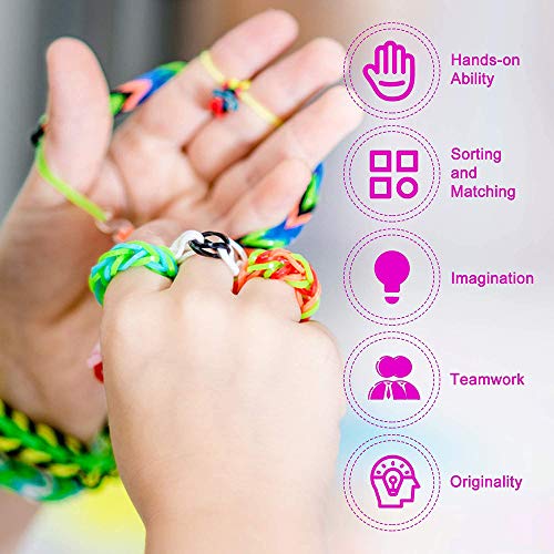 15000+ Loom Rubber Band Refill Kit in 31 Colors, Bracelet Making Kit for Kids Weaving DIY Crafting Gift, with 13500 Loom Bands,500 Clips,15 Charms, 6 Crochet Hooks,2 Y Looms | The Storepaperoomates Retail Market - Fast Affordable Shopping