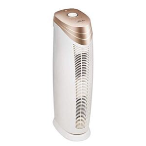 HUNTER HT1701 Air Purifier with ViRo-Silver Pre-Filter and HEPA+ Filter, for Allergies, Germs, Mold, Dust, Pets, Smoke, Pollen, Odors, for Large Rooms, 27-Inch Rose Gold/White Air Cleaner