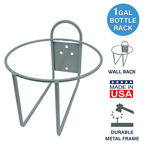 PQS Wall Rack for 1 Gallon Bottle – Secure & Easy to Install (Gray) (Wall Rack) | The Storepaperoomates Retail Market - Fast Affordable Shopping