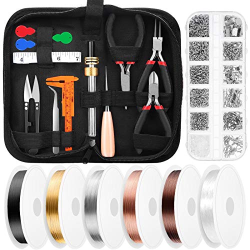 Thrilez Jewelry Wire Wrapping Jewelry Making Supplies Kit with Craft Ring Wire, Jewelry Tools, Jewelry Pliers and Jewelry Findings for Jewelry Repair, Wire Wrapping and Beading | The Storepaperoomates Retail Market - Fast Affordable Shopping