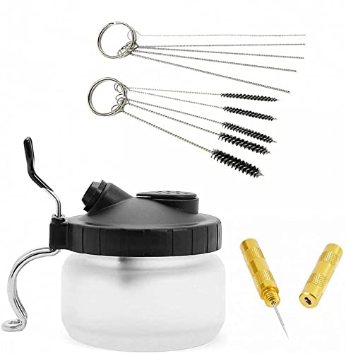 4 Set Airbrush Spray Gun Wash Cleaning Tools Needle Nozzle Brush Glass Cleaning Pot Holder | The Storepaperoomates Retail Market - Fast Affordable Shopping