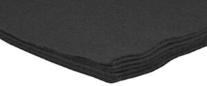 Felt Sheets for Crafts 9×12.Acrylic Sheets Art and Craft Material.Fabric Craft Supplies,Gift Wrapping Supplies,Fabric Felt for Crafts,Sewing,Halloween Costumes-6PC Felt Fabric Black Felt Paper