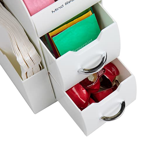 Mind Reader CAD01 Coffee Condiment Organizer-White, 6 x 12 x 12 | The Storepaperoomates Retail Market - Fast Affordable Shopping