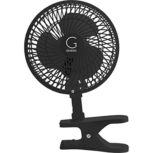 Genesis 6-Inch Clip Convertible Table-Top & Clip Fan Two Quiet Speeds – Ideal For The Home, Office, Dorm, More Black (A1CLIPFANBLACK) | The Storepaperoomates Retail Market - Fast Affordable Shopping