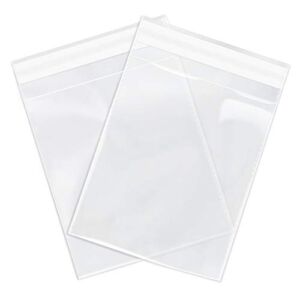SPARTAN INDUSTRIAL – 5″ X 7″ (1000 Count) Crystal Clear Resealable Polypropylene Poly Bags for Jewelry, Cards, Envelopes & Treats – Self Seal & Reinforced
