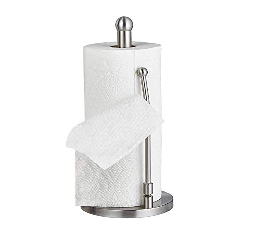 Alpine Countertop Paper Towel Holder – Stainless Steel Kitchen Napkin Roll Dispenser Stand for Home, Office, Bathroom (Steel-Lite) | The Storepaperoomates Retail Market - Fast Affordable Shopping