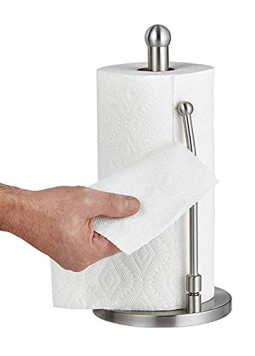 Alpine Countertop Paper Towel Holder – Stainless Steel Kitchen Napkin Roll Dispenser Stand for Home, Office, Bathroom (Steel-Lite) | The Storepaperoomates Retail Market - Fast Affordable Shopping