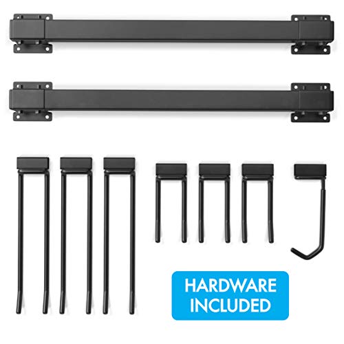 Garden Tool Organizer- Garage Tool Organizer Wall Mount- Tool Racks for Garage Walls- Heavy Duty Tool Storage Rack Includes 2 Mounts, 7 Adjustable Hooks and Hardware | The Storepaperoomates Retail Market - Fast Affordable Shopping