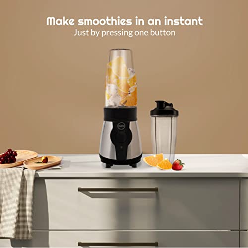iCucina Personal Portable Bullet Blender, 300 Watt For Shakes and Smoothies, Easy To Clean, Shake Blender with One-Button Operation, 28oz Blender Cups with To-Go Lids | The Storepaperoomates Retail Market - Fast Affordable Shopping