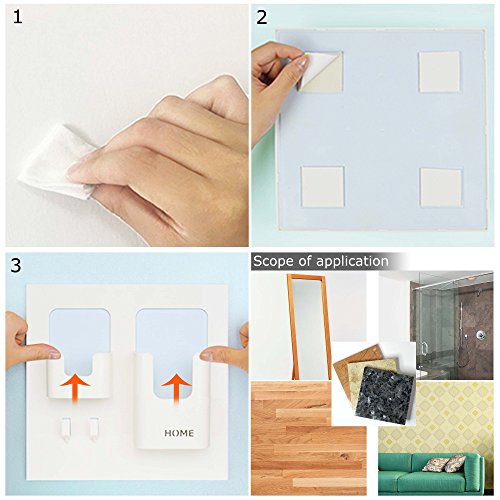Bedside Shelf Accessories Organizer- Wall Mount Self Stick on,Ideal for Glasses,Remote,Earphone, Cell Phone Charger,Manicure Kit | The Storepaperoomates Retail Market - Fast Affordable Shopping