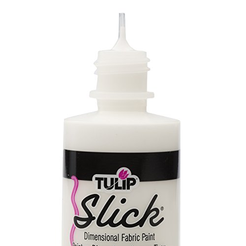 Tulip Dimensional Fabric Paint 4 oz Slick White 3 Pack, 4 Fl Oz (Pack of 3), 3 Count | The Storepaperoomates Retail Market - Fast Affordable Shopping