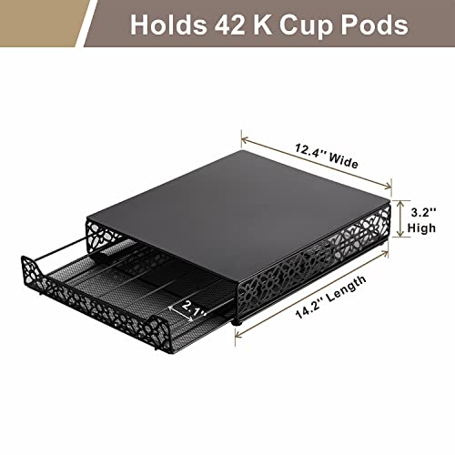 Flagship K Cup Drawer Holder for Keurig Pods K Cup Storage Organizer Drawer Save Space Countertop Kitchen (42 Pods) | The Storepaperoomates Retail Market - Fast Affordable Shopping