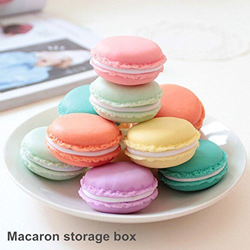 Coolrunner Macaron Case, Mini Macaron Box, Macaron Jewelry Box, Macaron Cute Pill Box, Colorful Macaron Jewelry Storage Box, Shape Storage Box Candy Cute Pill Organizer Case Container(6 PCS) | The Storepaperoomates Retail Market - Fast Affordable Shopping