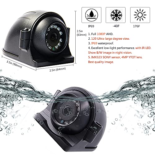 JOINLGO 4-CH 1080P Truck Camera System Real-time Record GPS Track and Speed Video and Audio with Waterproof 120 Large View Angle Camera for Van RV Bus | The Storepaperoomates Retail Market - Fast Affordable Shopping