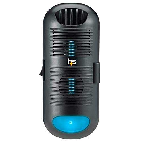 HealthSmart Air Purifier and Air Sanitizer with UVC Ultraviolet Light That Cleans up to 300 Square Feet Pluggable, Black, 1 Count | The Storepaperoomates Retail Market - Fast Affordable Shopping