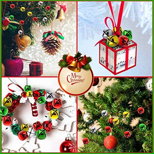 Jingle Bells, 200 Pieces Colorful Jingle Bells for Crafts, 4 Colors Mixed Small Christmas Jingle Bells, Metal Craft Bells for Wreath Holiday Home and Christmas Decoration (0.3/0.4/0.47 inch) | The Storepaperoomates Retail Market - Fast Affordable Shopping