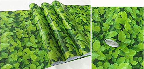 Yija Green Leaf Self-Adhesive Decorative Vinyl Shelf Liner Living Room Wall Sticker 17.7inch by 98inch | The Storepaperoomates Retail Market - Fast Affordable Shopping