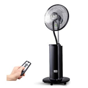 Oscillating Misting Fan with Remote Control,Pedestal Spray Fan with Long Timing,Cool Mist Standing Humidifier,for Cooling Your Area Fast