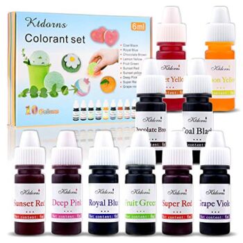 Ktdorns Soap Dye Soap Making Set – 10 Liquid Colors for Soap Coloring,Coal Black, Royal Blue,Chocolate Brown,Lemon Yellow,Fruit Green,Sunset Red,Sunset Yellow,Deep Pink,Super Red and Grape Violet. | The Storepaperoomates Retail Market - Fast Affordable Shopping