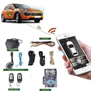 Car Remote Start System PKE Keyless Entry One Button Engine Starter with Car Door Lock System for Smart Key or Phone Control