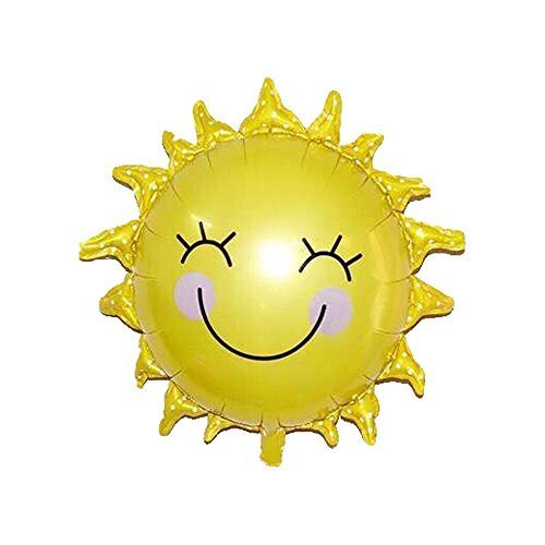 Smiley-face Sun Balloon, 26″ Foil Mylar Helium Balloon, Pack of 5 | The Storepaperoomates Retail Market - Fast Affordable Shopping